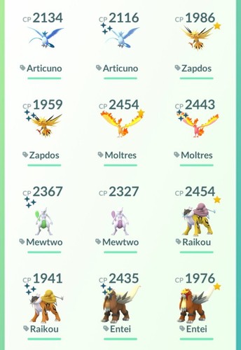 Unregistered pokémon - pokémon, go